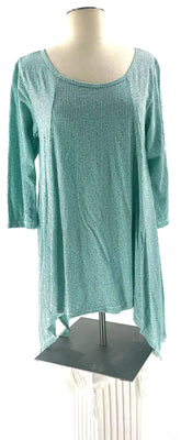 Teal and Black Tunic Top Size Medium - TheRealThreads
